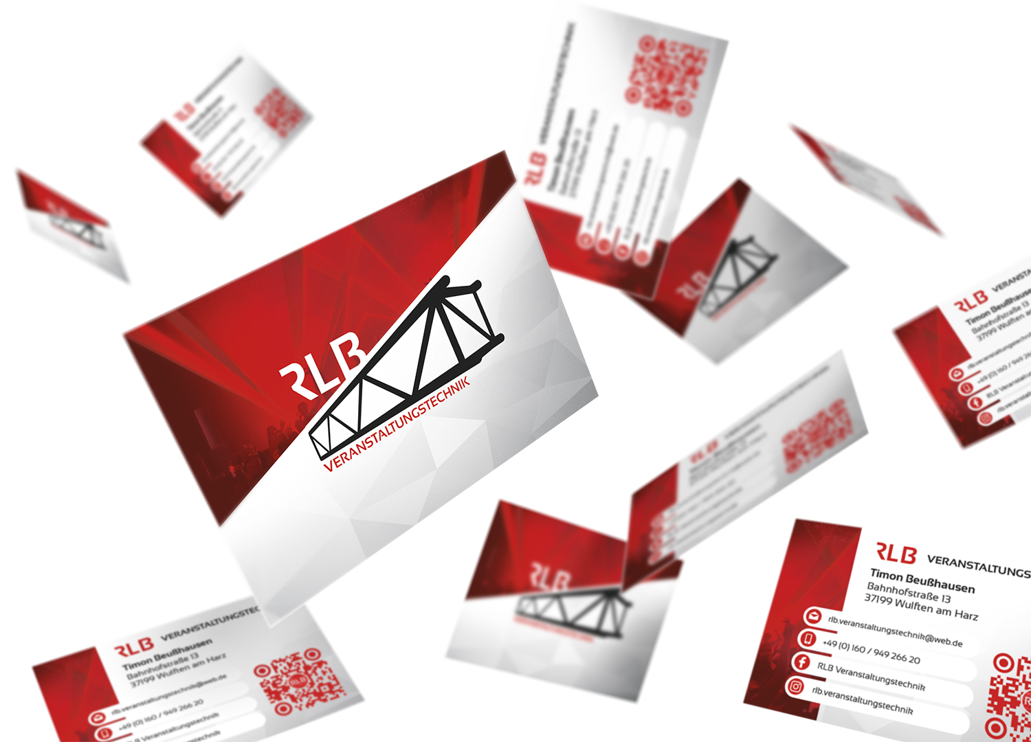 Visitenkarten RLB Veranstaltungstechnik